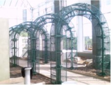 Daniel Stowe Gardens trellis arches fabrication