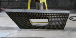 Hydro trash catcher installed