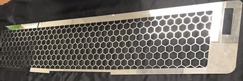 Hex pattern grille panel